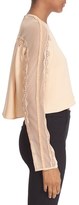 Thumbnail for your product : Jonathan Simkhai Women's Mesh Draped Long Sleeve Silk Top