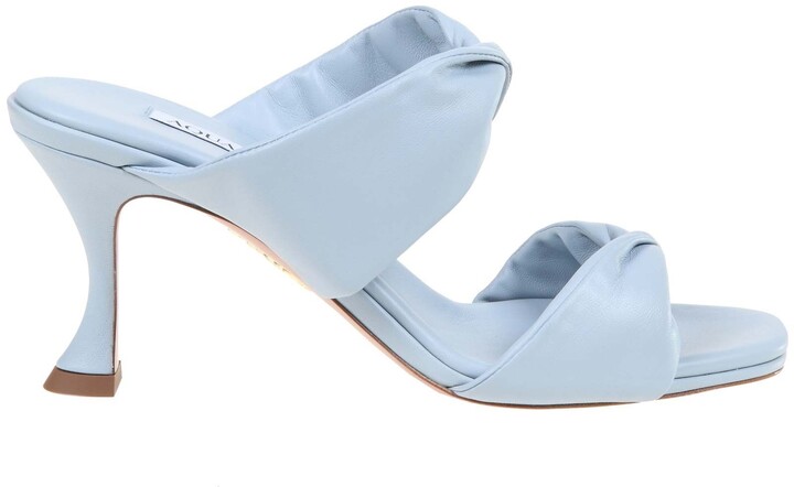 high heels light blue