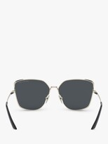 Thumbnail for your product : Prada PR 60XS Women's Polarised Irregular Sunglasses, Pale Gold/Matte Black