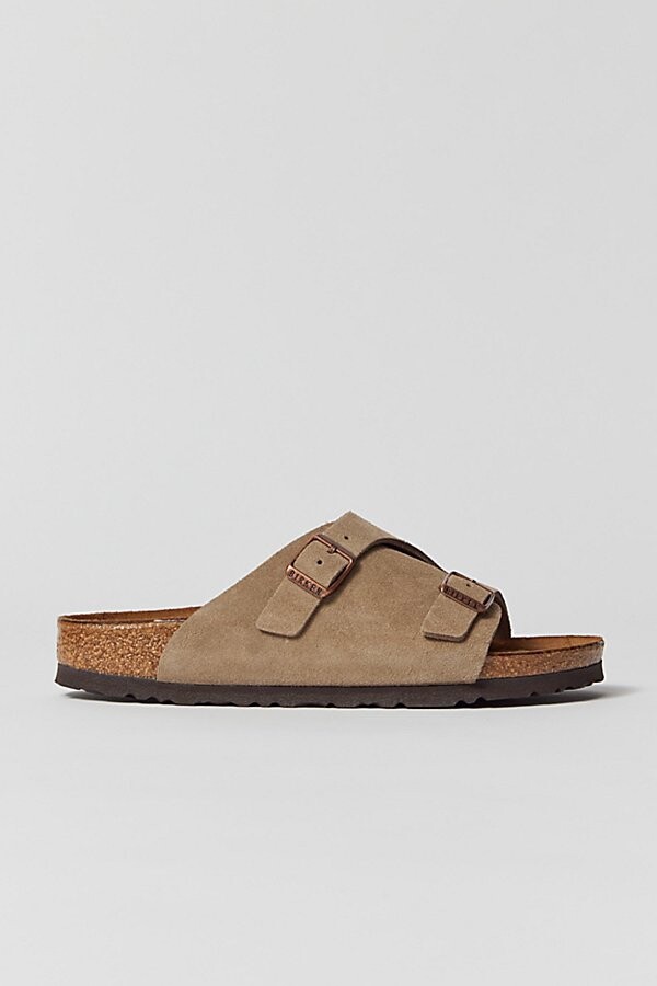 Birkenstock Men's Zurich Slide Sandal in Taupe