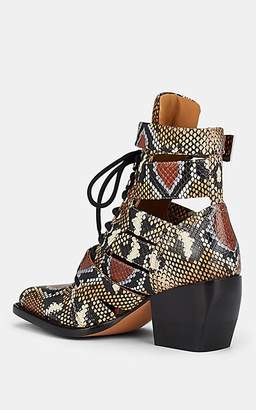Chloé Women's Rylee Double Buckle Leather Ankle Boots