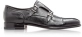 Thumbnail for your product : Moreschi Eze Black Deerskin Monk Shoes