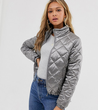 Wednesday's Girl quilted bomber jacket