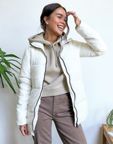 Thumbnail for your product : Gianni Feraud funnel neck puffer in cream