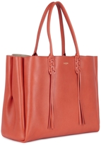 Thumbnail for your product : Lanvin Pumpkin fringed leather tote