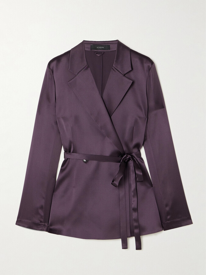 Joseph - Joubert Silk-satin Blazer - Purple