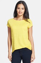 Thumbnail for your product : Eileen Fisher Bateau Neck Organic Linen Tee
