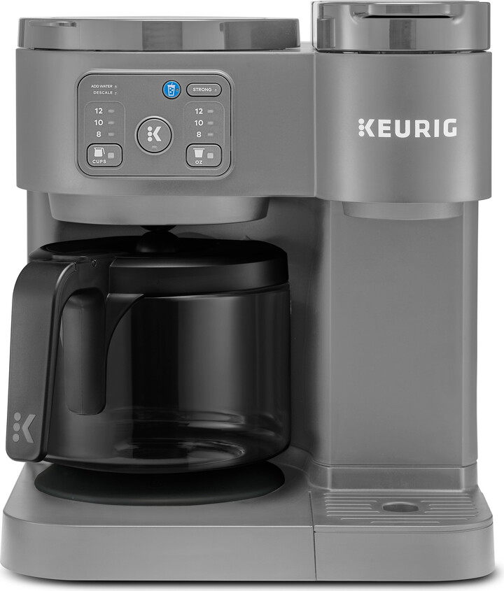 Keurig K-Duo Essentials, Hot & Iced Single-Serve K-Cup Pod Coffee Maker & Carafe, Moonlight Grey