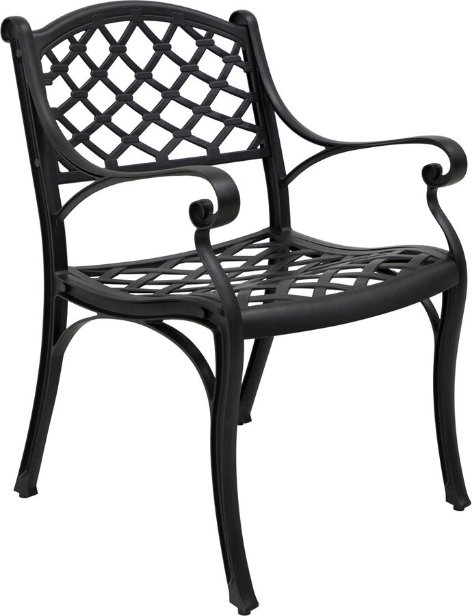 mastercanopyinc 2piece Aluminum Outdoor Chair Set with Arms N/A