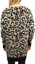 Thumbnail for your product : RD Style Animal-Print V-Neck Cardigan