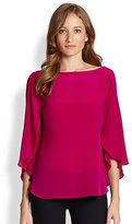 Thumbnail for your product : Milly Scoopback Butterfly Blouse