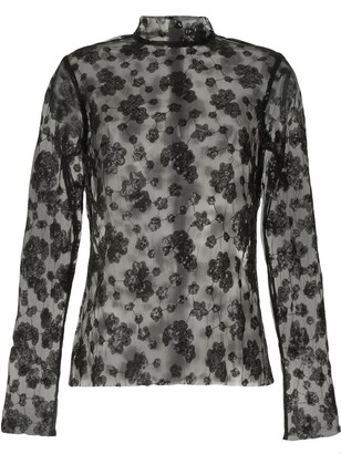macgraw Majestic blossom sequin-embellished blouse