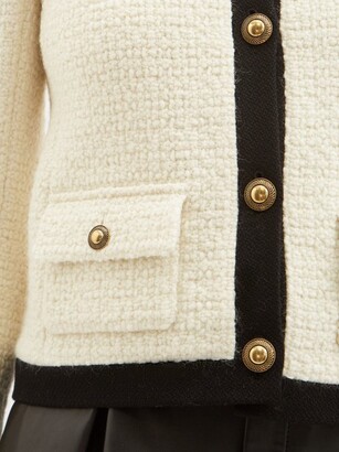 Saint Laurent Buttoned Wool Bouclé-tweed Jacket - ShopStyle