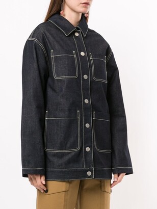 BAPY BY *A BATHING APE® Four-Pocket Buttoned Denim Jacket