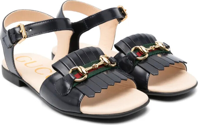 Gucci Children Horsebit leather sandals