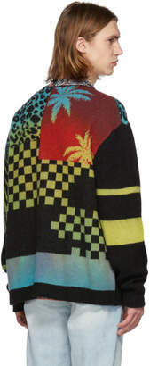 Amiri Multicolor Ombre Patchwork Cardigan