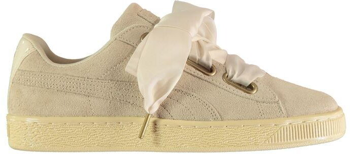 Puma Leather Gold Shoes | Shop the world's largest collection of fashion |  ShopStyle UK