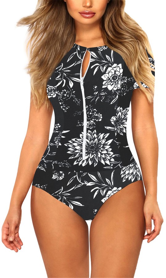zip front swimsuit uk
