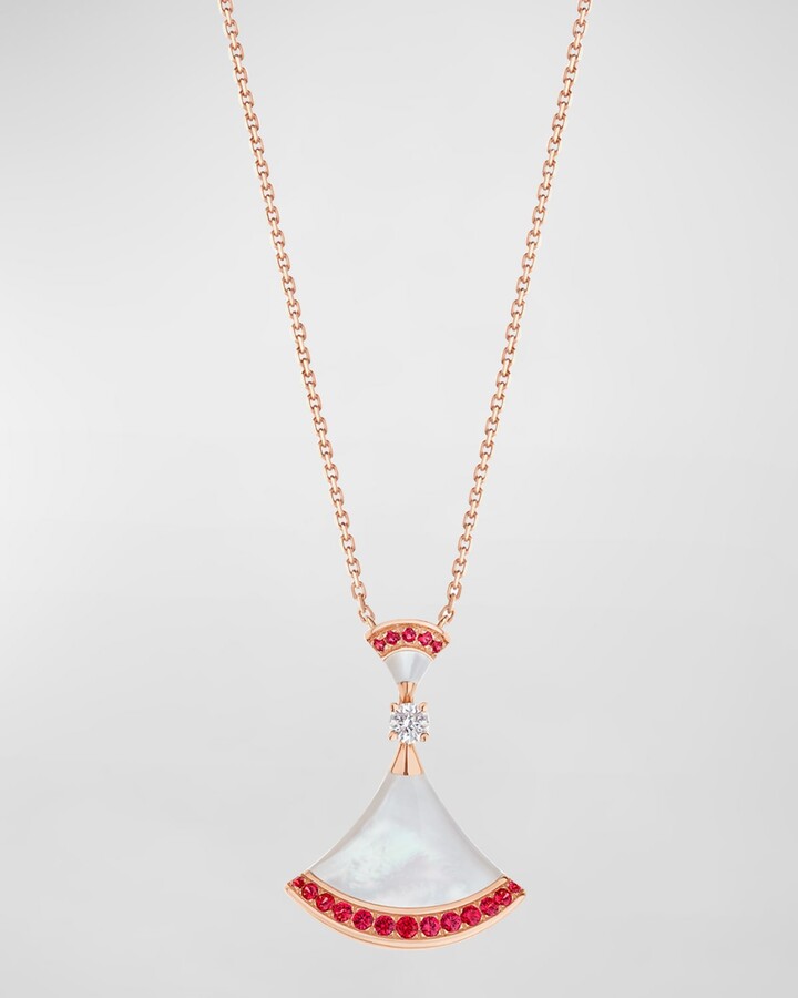BVLGARI Divas' Dream 18k White Gold, Blue & Diamond Pendant Necklace -  Sapphire | Editorialist