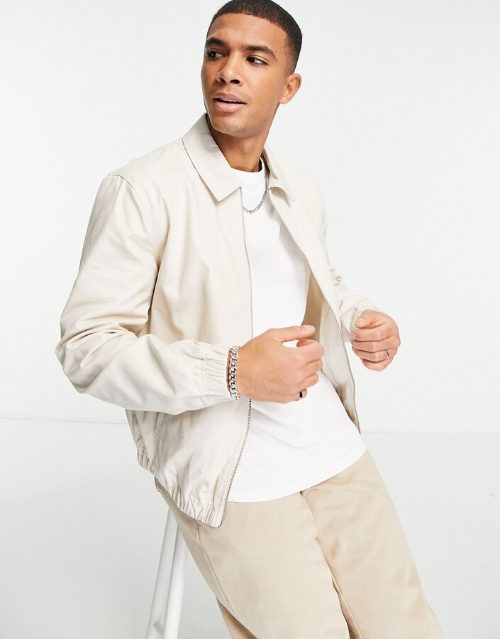 New harrington jacket in off white -
