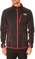 Thumbnail for your product : The North Face FZ Skerium Fleece Black Neoprene Cardigan Red Topstitching