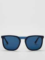 Thumbnail for your product : Emporio Armani Blue Lens OEA4123 Sunglasses - Navy