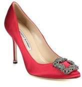 Red Satin Pumps - ShopStyle