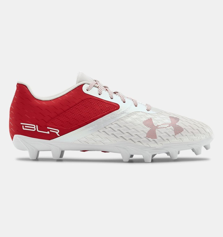 red black and white football cleats