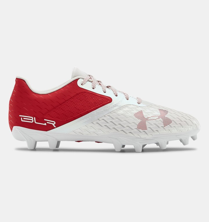 red and white cleats football