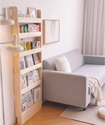 Latitude Run 23.6-Inch (60?Cm) Wall-Mounted Toy Storage Bookshelf – Suitable For Kids And Adults