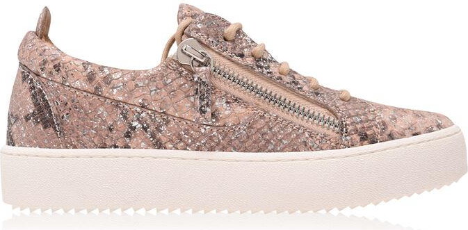 giuseppe zanotti python embossed trainers