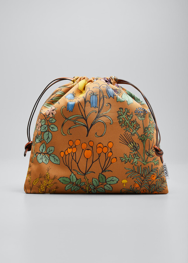 Ladies Ella Tropical Floral Summer Draw String Bag 3 Colours! 73131 
