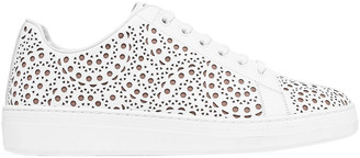 Alaia Laser-cut Leather Sneakers