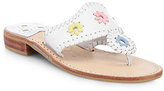 Thumbnail for your product : Jack Rogers Bianca Woven Leather Thong Sandals