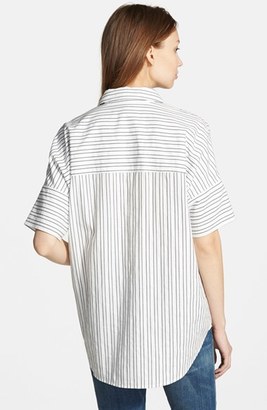 Madewell 'Courier' Short Sleeve Stripe Shirt