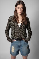 Thumbnail for your product : Zadig & Voltaire Cassy Leo Cashmere Cardigan