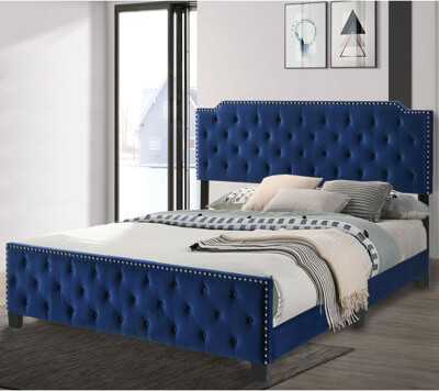 Enitial Lab Quesla Flannelette Tufted Bed With Care Kit