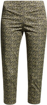 Thumbnail for your product : Piazza Sempione Audrey Micro-Floral Print Cropped Trousers
