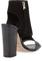 Thumbnail for your product : Brian Atwood Biella Suede and Snake Sandal