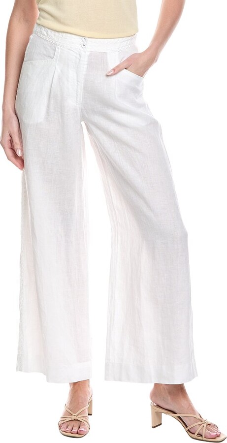 Johnny Was Linen Wide Leg Pant