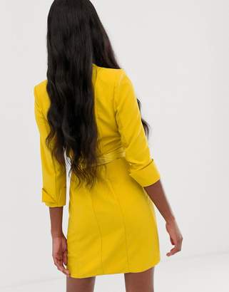 ASOS Design DESIGN Tall mini tux dress with self belt