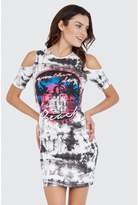 Thumbnail for your product : Select Fashion Fashion Fluro Tye Dye Bodycon Dress 0 - size 10
