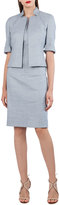 Thumbnail for your product : Akris Split-Neck Sleeveless Sheath Dress