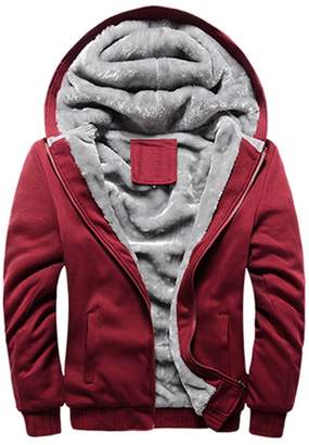 Rocky Sun Men Winter Hooded Jacket Hoodie Faux-Fur Lined Warm Coat XL