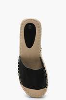 Thumbnail for your product : boohoo Espadrille Flatform Sliders