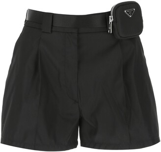 Prada Belted Pouch Shorts