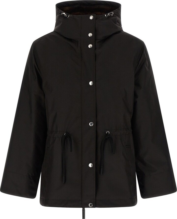 Army Yves Salomon 2-In-1 Parka Puffer Jackets Black