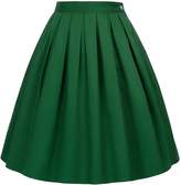 Thumbnail for your product : GRACE KARIN Women's Plus Size Flare Pleated Midi Skirt for School 94-7,L