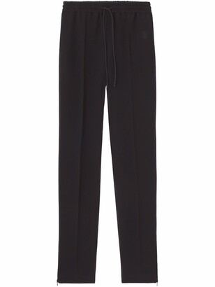 Burberry Monogram-Embroidered Track Pants