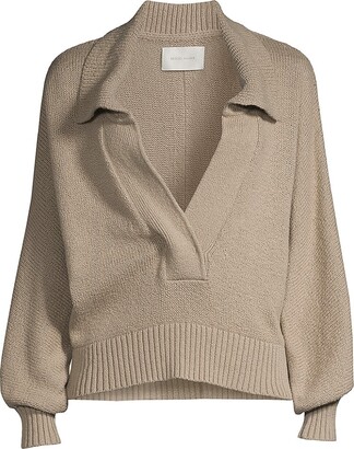 collared henley sweater